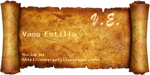 Vass Estilla névjegykártya