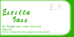 estilla vass business card